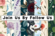 Vintage Seamless Floral Pattern Set, a Pattern Graphic by Design Station (Thumbnail 3 of 3)