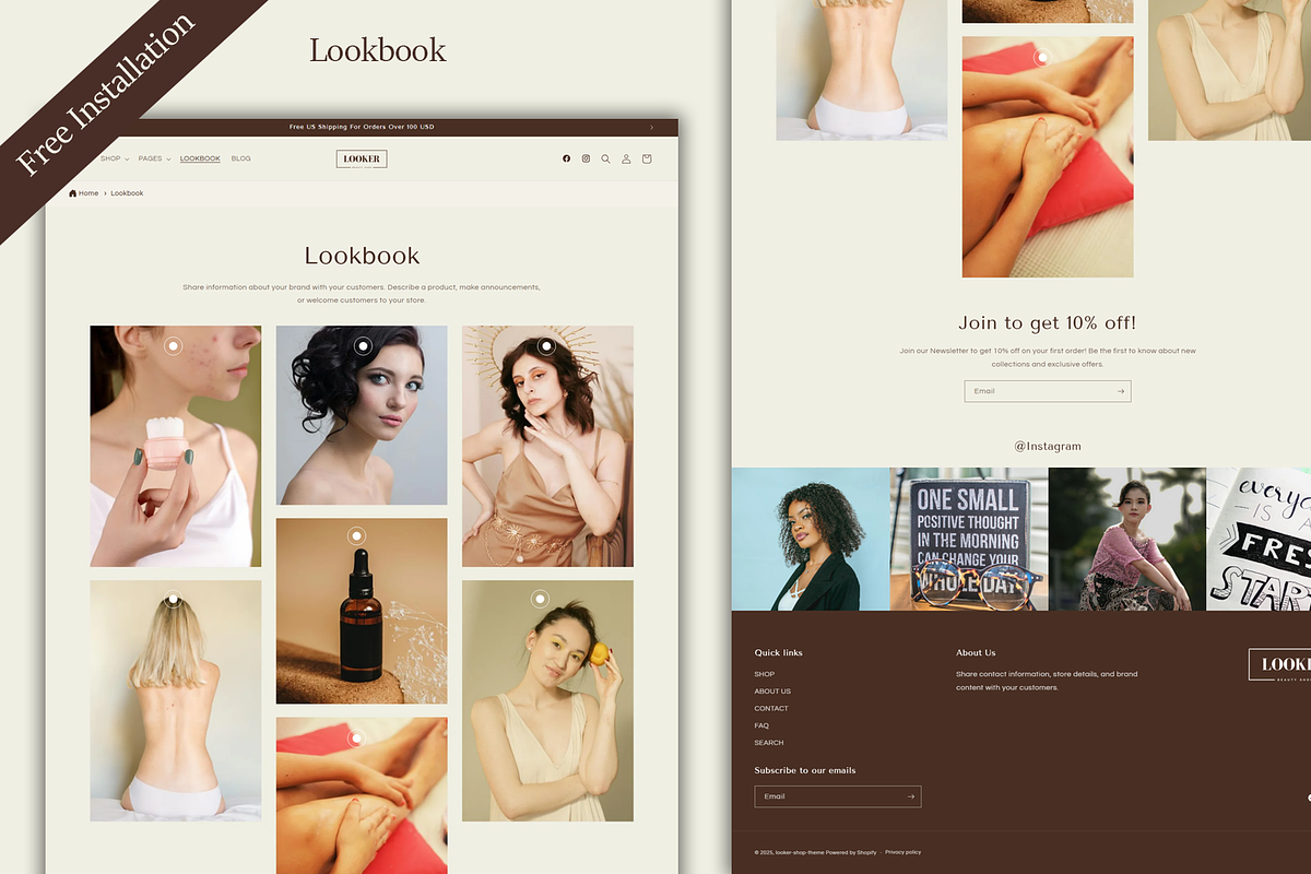 Looker – Beauty Shop Shopify Theme, a Shopify Template by QuickArtisan (Photo 9 of 11)