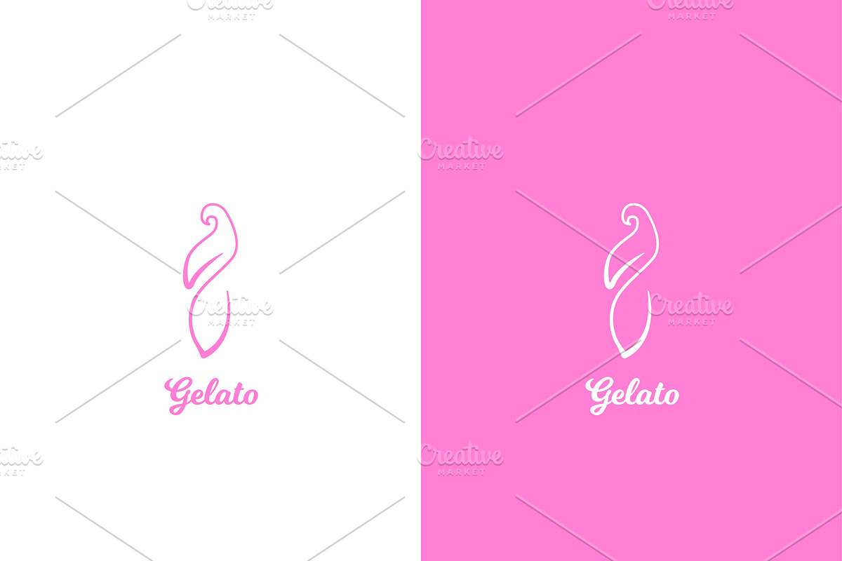 Gelato Cafe Restaurant Logo Design, a Branding & Logo Template by Morvana Crew