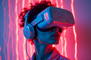 Futuristic VR & Metaverse Photos, a Technology Illustration by StockVerse Creative (Thumbnail 2 of 4)