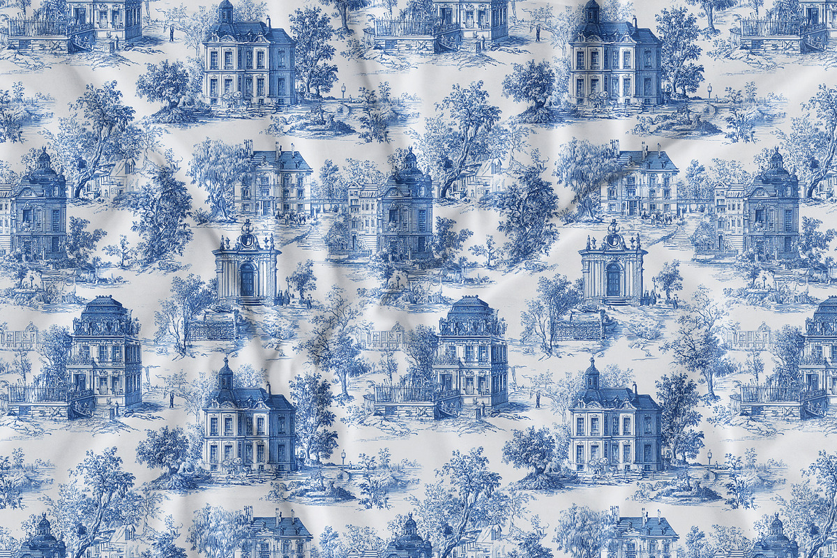 Toile Floral Seamless Patterns, a Pattern Graphic by Olya Creative (Photo 19 of 22)