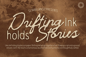 Drifting Ink - Script & Sans