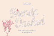 CS Brenda Dashed, a Script Font by Craft Supply Co. (Thumbnail 1 of 8)