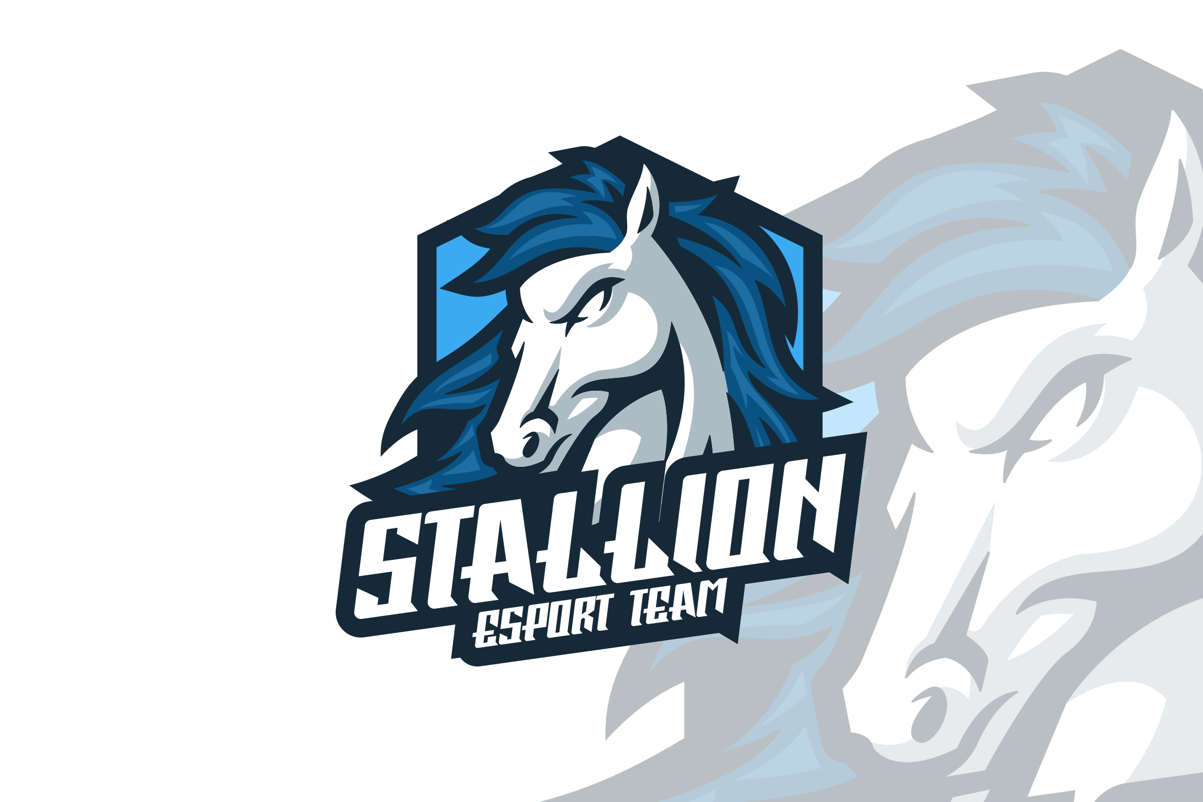 Stallion Esport Logo Design. | Branding & Logo Templates ~ Creative Market