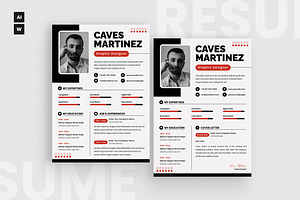 Mono Style Resume CV, a Resume Template by iDoodle Studio