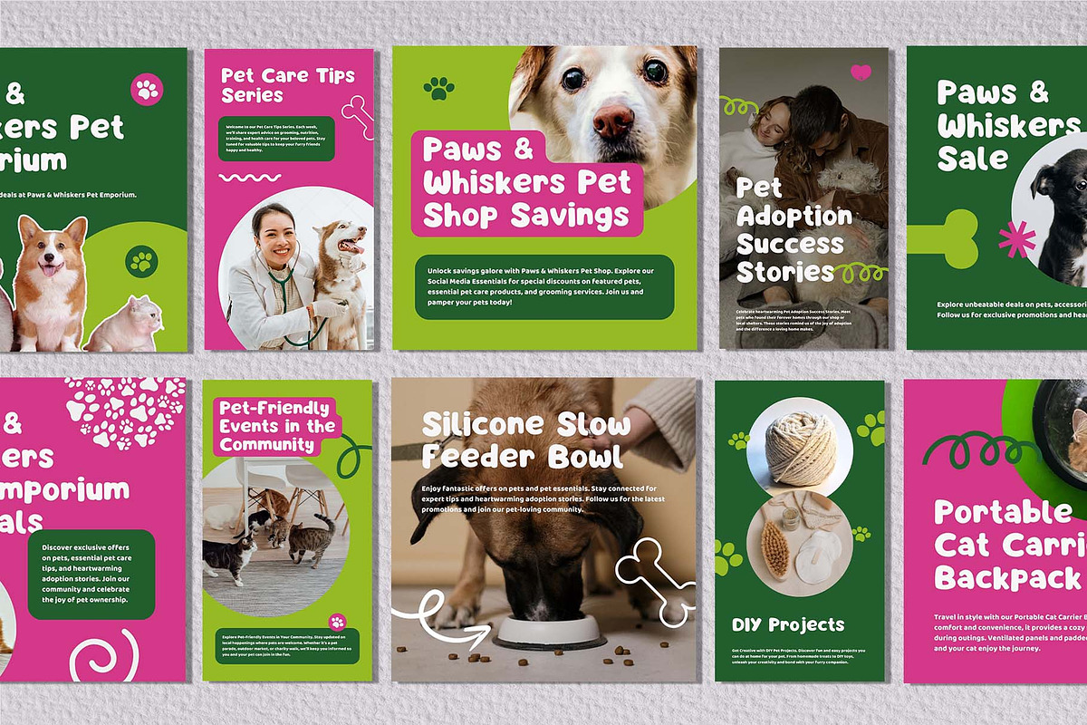 Mocca - Pet Shop Social Media Kit, a Social Media Template by Invisual Studio (Photo 3 of 7)