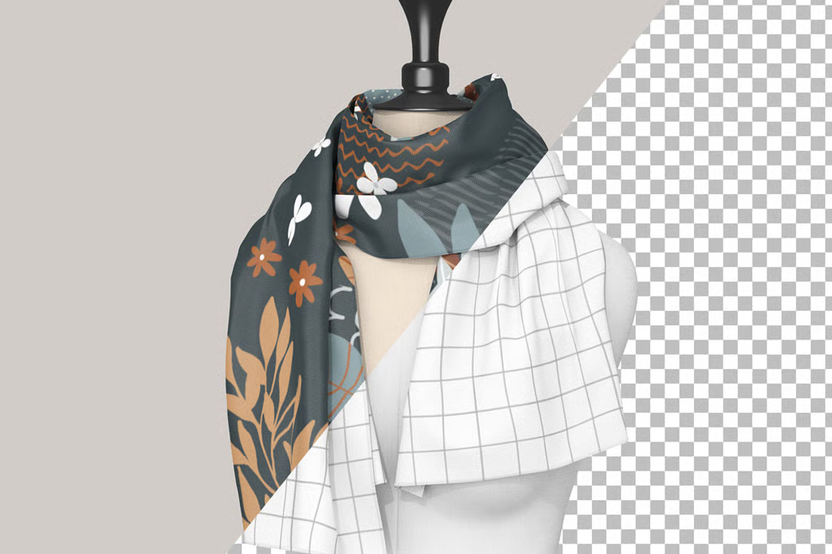 Scarf Mockup, a Hat Mockup by graphicsauce (Photo 4 of 4)