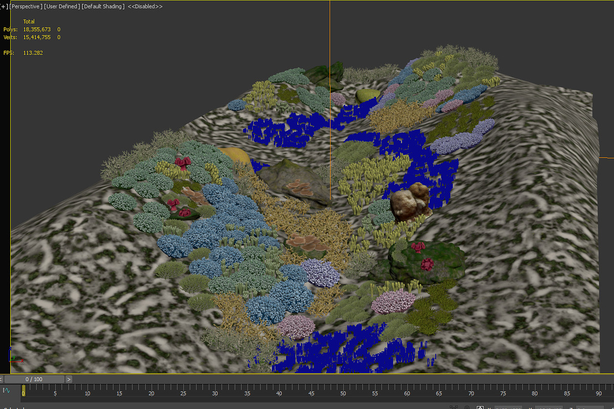 3D Cartoon Underwater Coral Reef Hab, an Environmental 3D Model by NOMODOL (Photo 13 of 24)