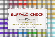Buffalo Check Plaid Patterns, a Pattern Graphic by KLUGE+CO (Thumbnail 1 of 4)