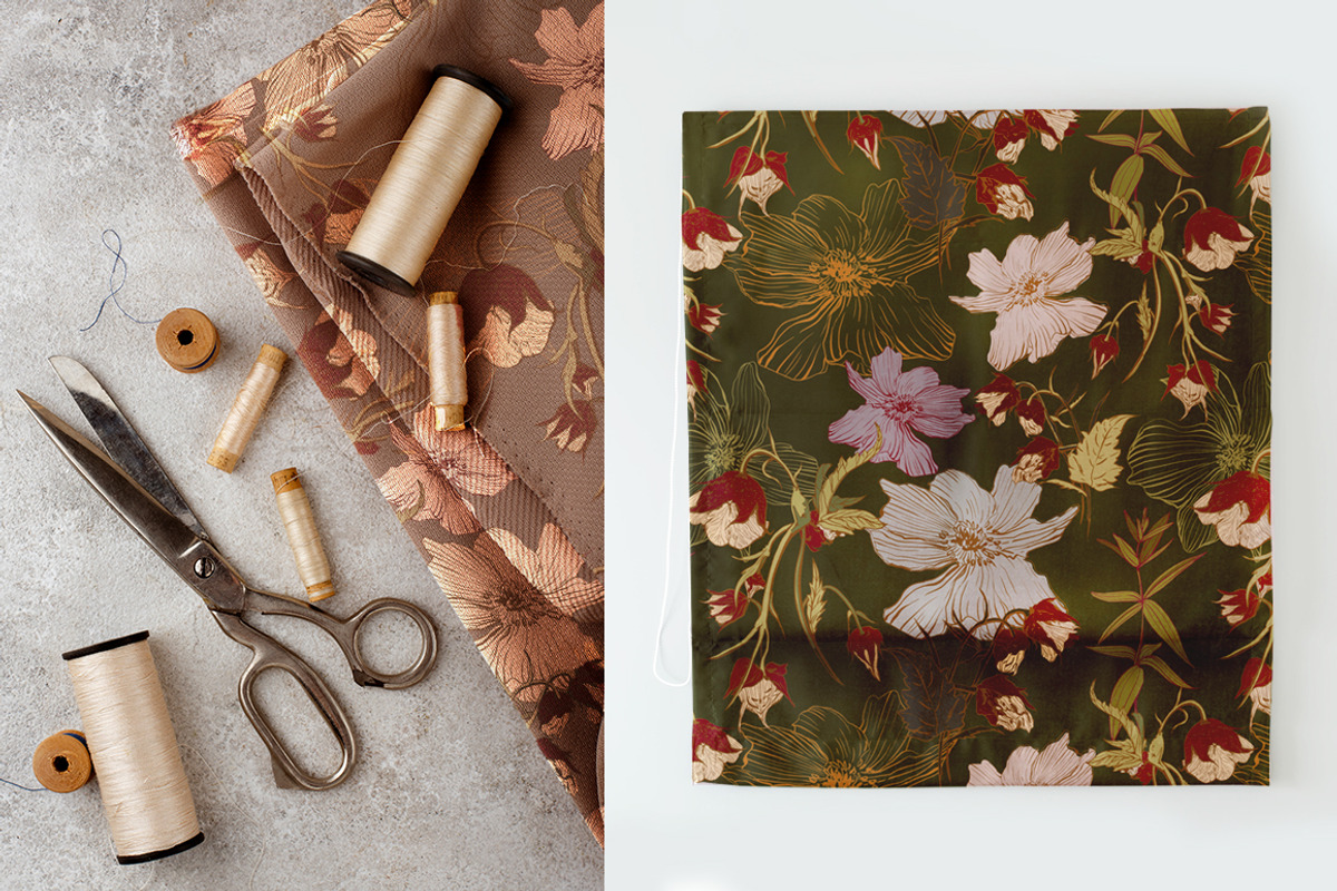 Gentle Fall Floral Patterns, a Pattern Graphic by Vero Arts (Photo 7 of 10)