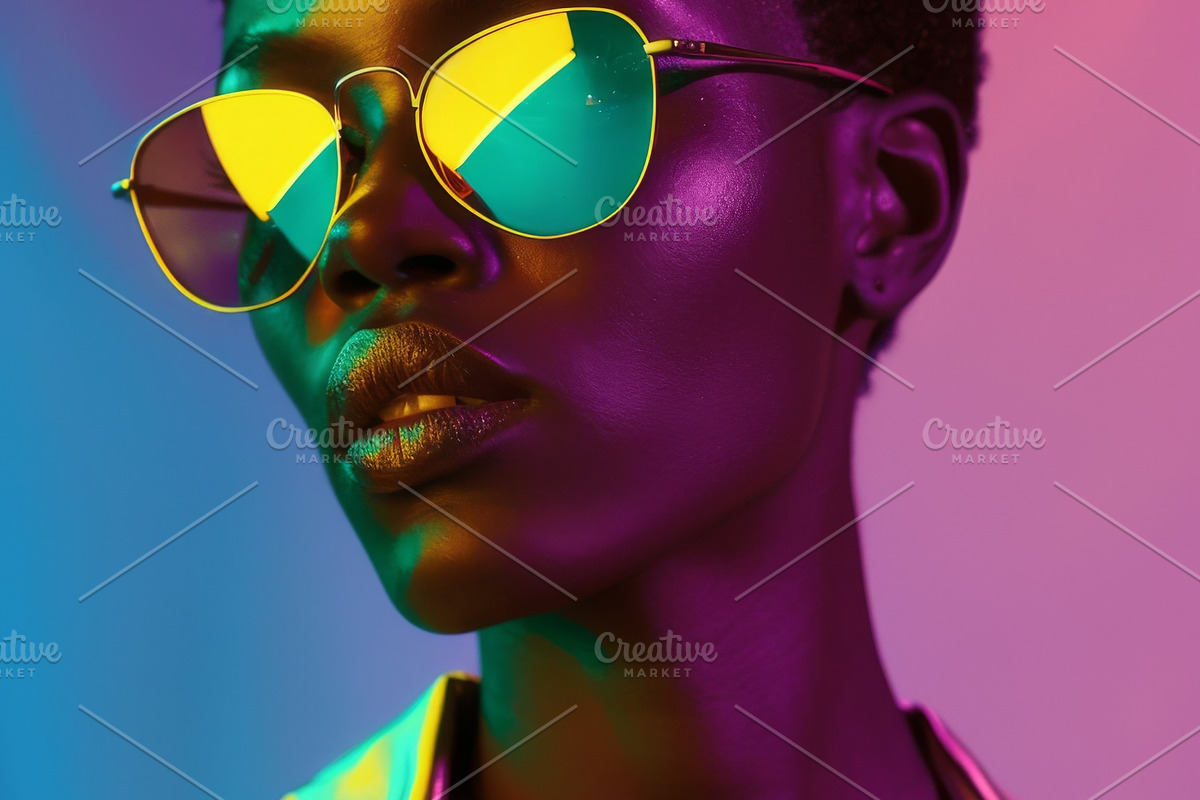 109 Fashion models in sunglasses, a Beauty & Fashion Photo by Handmadefont (Photo 20 of 113)
