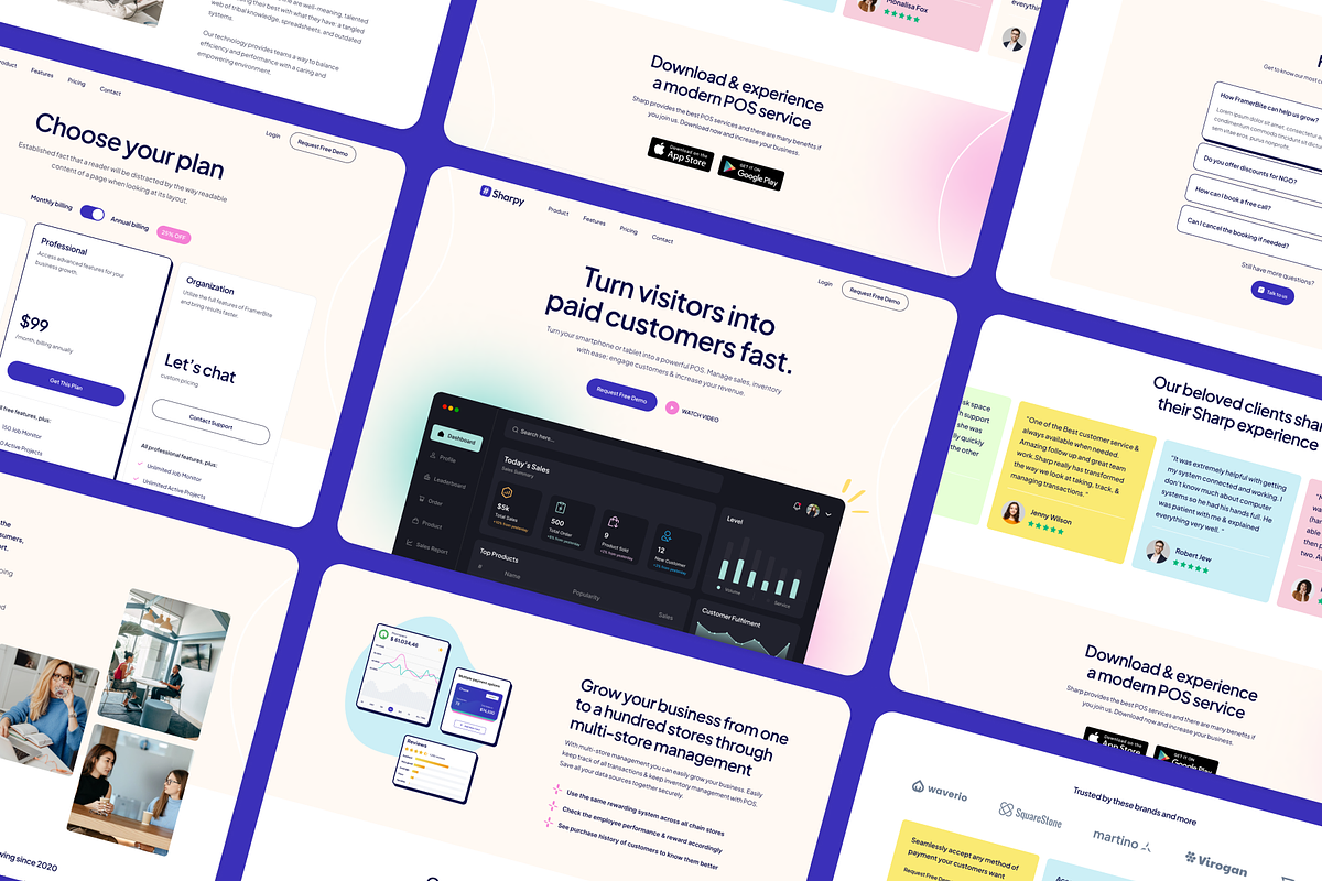Sharpy - SaaS Free Figma Template, an UI Kit Template by FinestDevs (Photo 5 of 5)