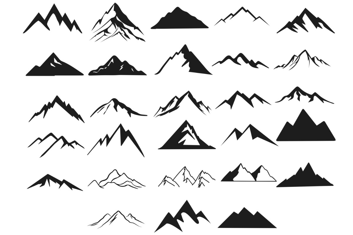 Mountain Range Set 3 Procreate Brush, a Brush Add-On by Disasterology Ink (Photo 5 of 10)