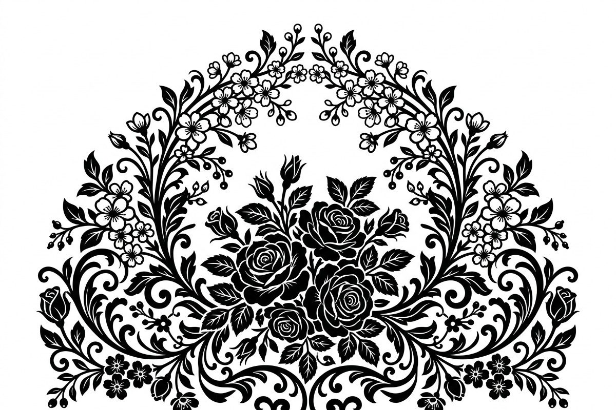 50 Elegant Floral Ornate Silhouette, a Decorative Illustration by Amazin_art (Photo 10 of 30)