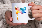 Back to School pencils Clipart, an Illustration by Watercolor design (Thumbnail 3 of 6)