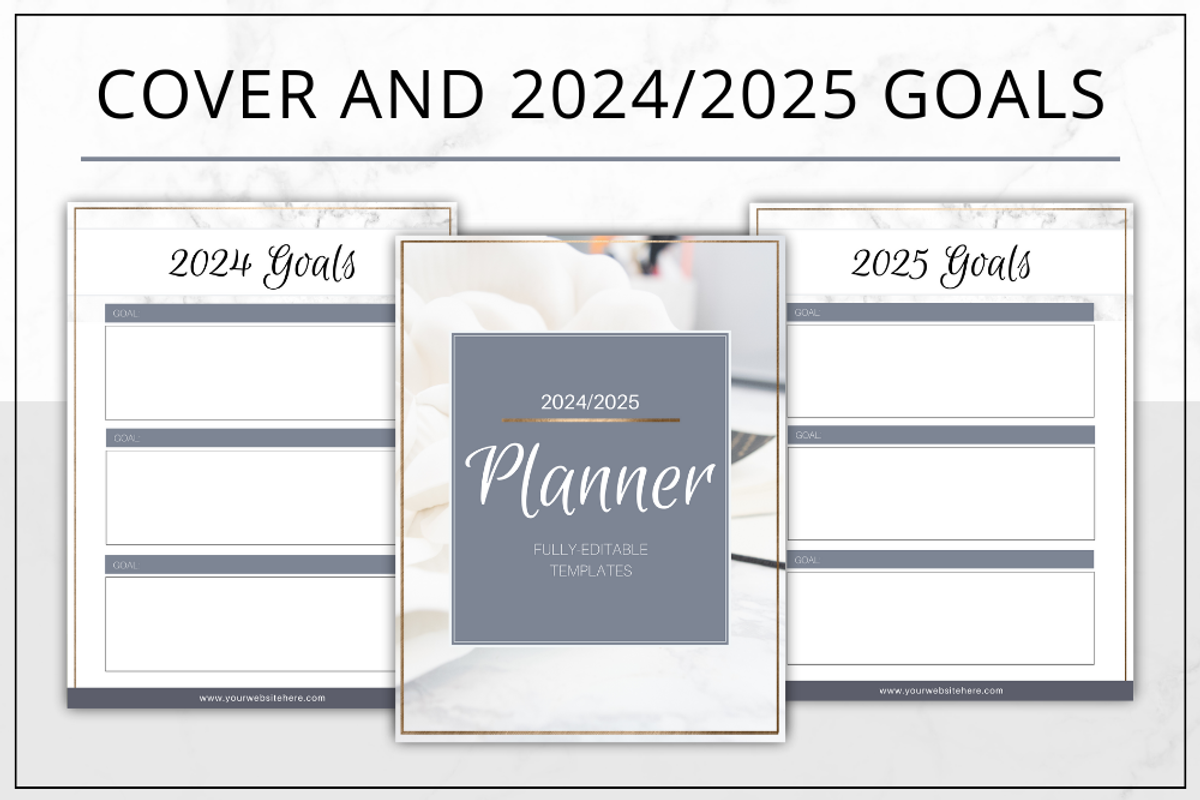 Planner Canva - Modern Gold, a Stationery Template by Lady Boss Studio (Photo 4 of 8)