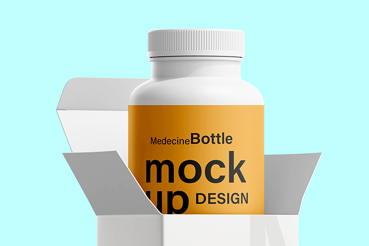 Supplement Bottle Mockup Bundle, a Packaging Mockup by pixelmock (Photo 24 of 35)