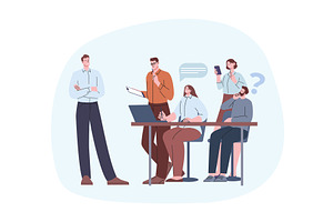 Creative brainstorming or teamwork, a Person Illustration by Valerie Bodnar