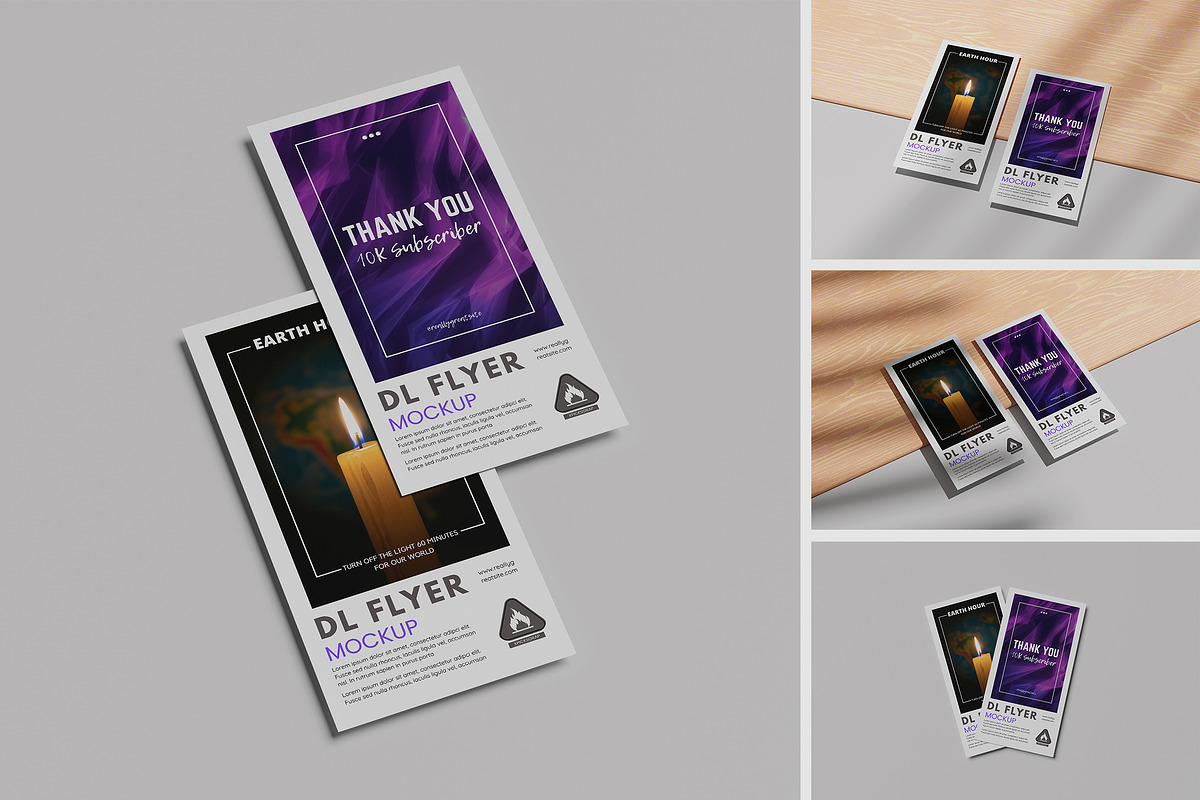 DL Flyer Mockup, a Print Template by Difa Design (Photo 1 of 5)