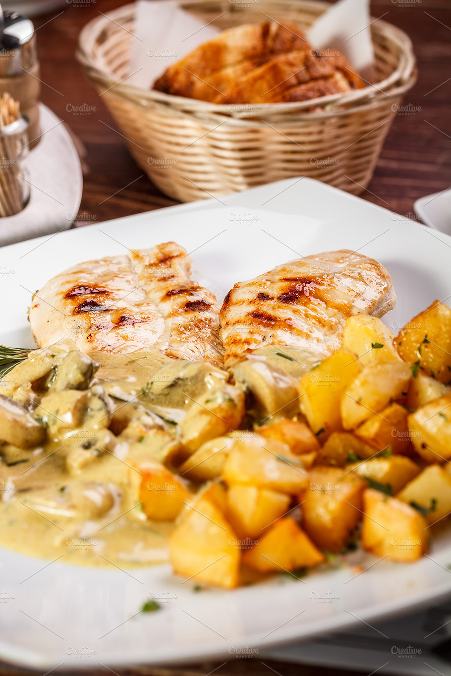 Grilled Chicken Breast Stock Photo Containing Barbeque And Bbq