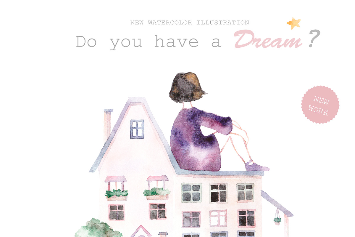 Do you have a Dream?, a Person Illustration by Knysh Ksenya (Photo 1 of 7)
