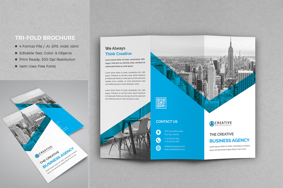 Tri-Fold Brochure, a Brochure Template by design_pick