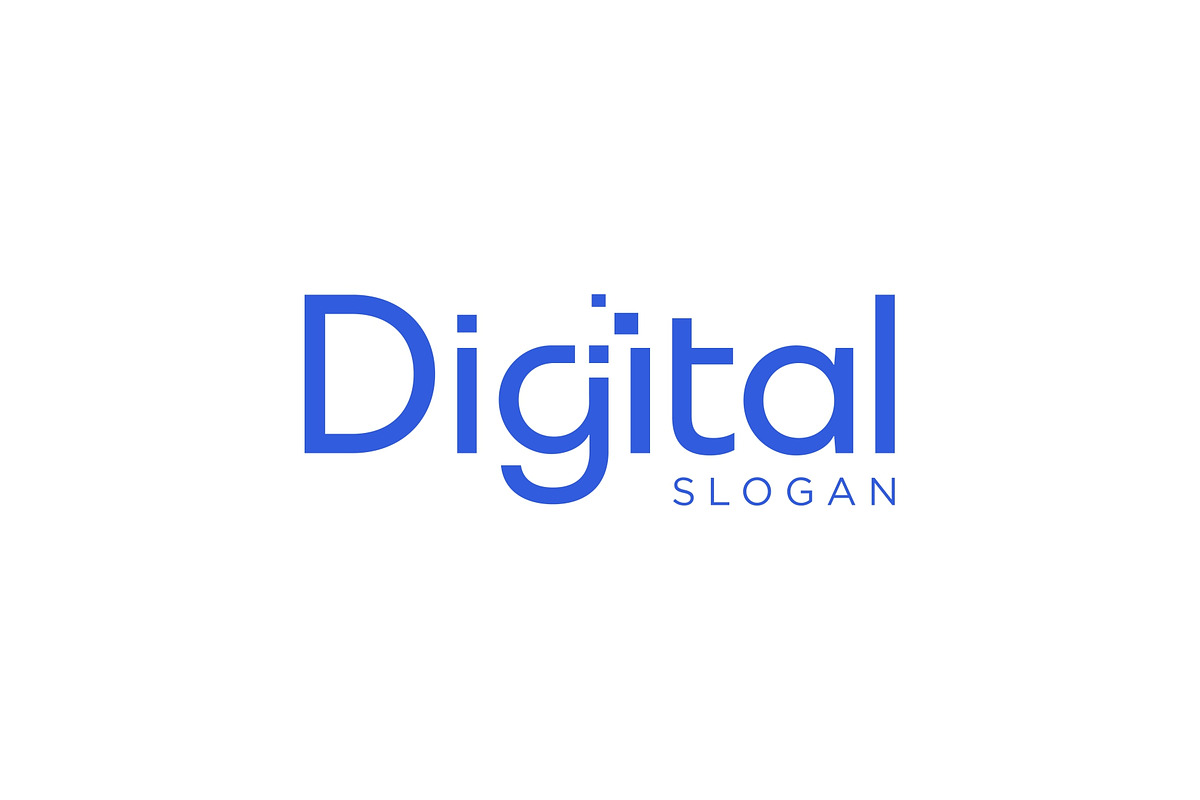 Digital Wordmark Logo, a Branding & Logo Template by ika trisiana