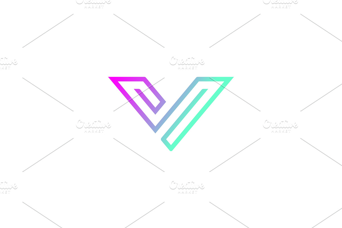 Modern V Letter Logo Template, a Branding & Logo Template by MenkType Studio (Photo 2 of 3)