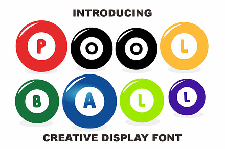 Pool Ball, a Symbol Font by Infinity art Studio