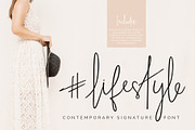 #lifestyle | SIGNATURE SCRIPT FONT, a Script Font by Sophia J Caldwell (Thumbnail 1 of 17)