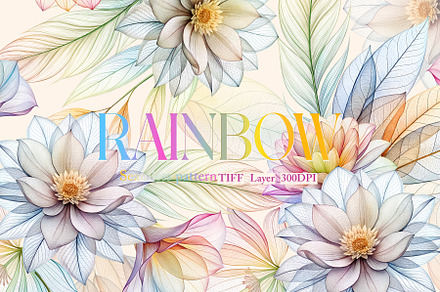 Rainbow Luxury Seamless Pattern