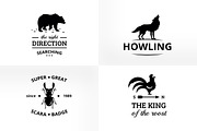 Vintage & Creative Animal Logo Badge, a Branding & Logo Template by Manudesign (Thumbnail 4 of 9)