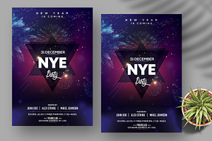 2025 New Year PSD Flyer Template