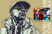 Vector Portrait Photo Effect, an Action Add-On by Amorjesu.com (Thumbnail 14 of 28)
