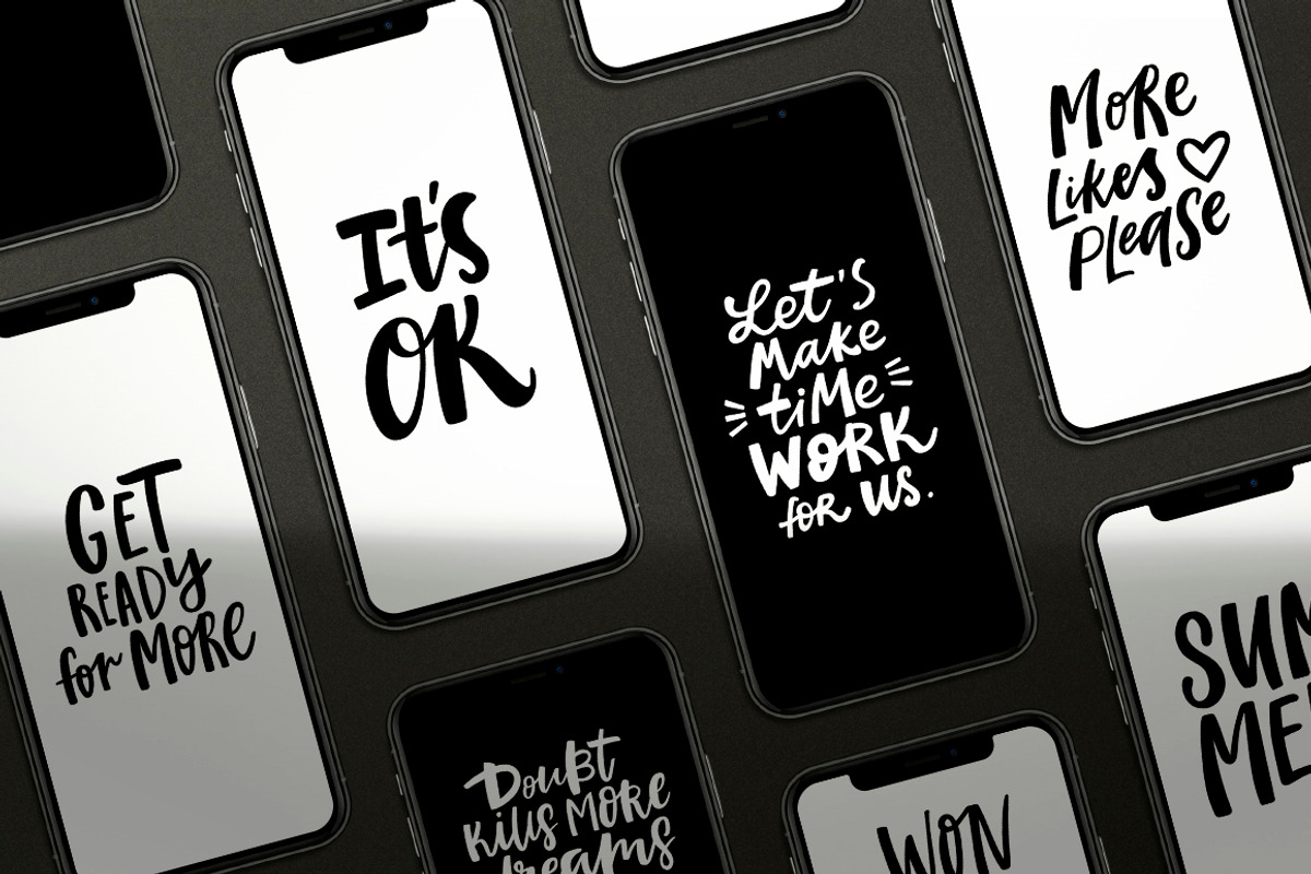 200 handlettered quotes, a Social Media Template by piyacler (Photo 4 of 9)