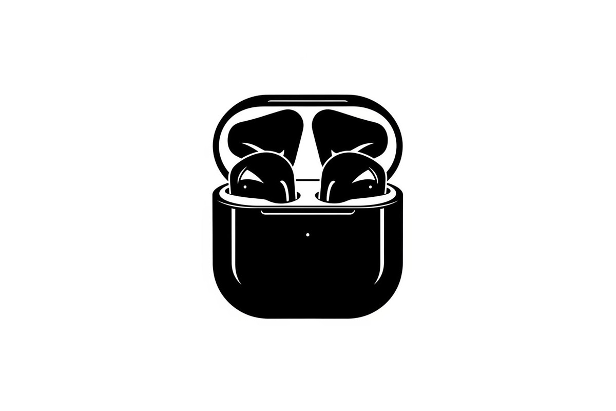 50 Wireless Earbuds Silhouette Icon, an Illustration by abu67222 (Photo 46 of 51)