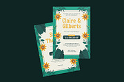 Road Green Floral Wedding Invitation, an Invitation Template by iDoodle Studio (Thumbnail 2 of 4)