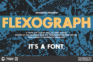 Flexograph - Overprint Font