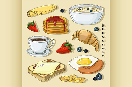 Classic delicous breakfast collectio
