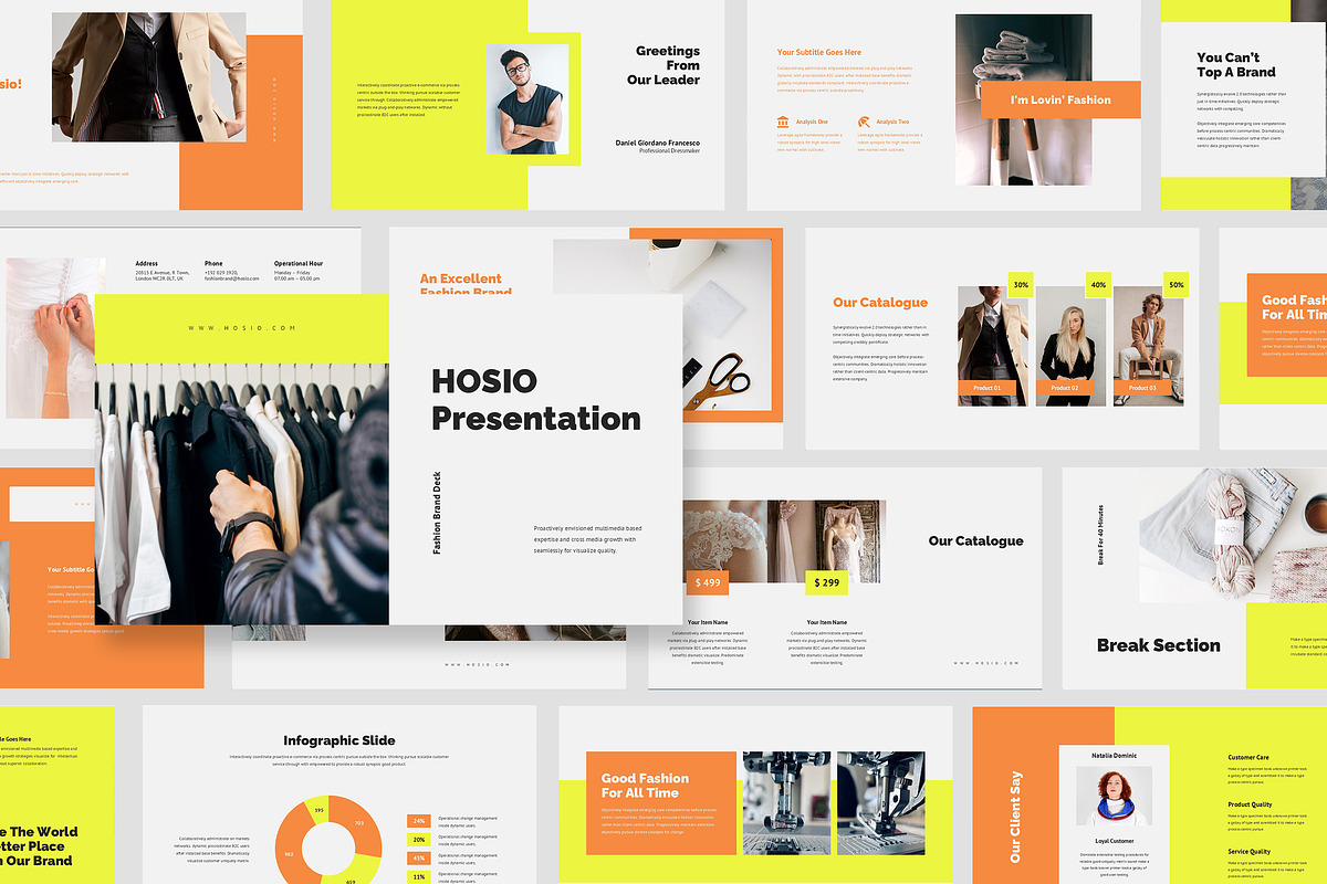 Hosio : Fashion Brand Keynote, a Presentation Template by Punkl Camp (Photo 1 of 16)