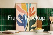 Kitchen Frame Mockup Set, a Household Mockup by Ombra Studio (Thumbnail 2 of 9)