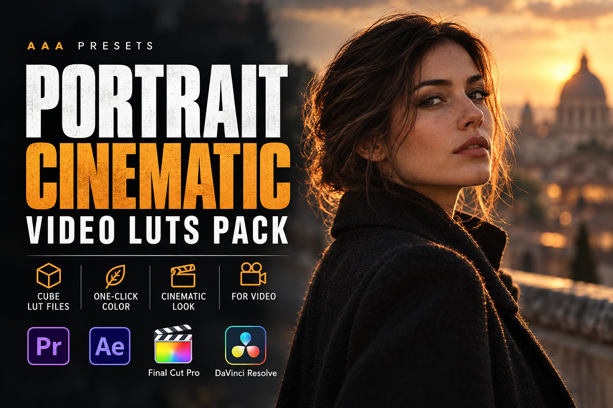 Portrait Cinematic LUTs, a Preset Add-On by AAA Presets (Photo 1 of 3)