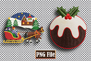 Christmas Embroidery Clipart Bundle, a Seasonal Illustration by protabsorkar11 (Thumbnail 5 of 10)