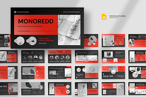Red Minimalist Pitchdeck Slides, a Presentation Template by fluffstudio