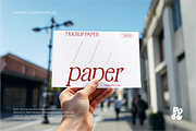 Hand and Paper Mockup Set - Vol 2, a Books & Magazine Mockup by DOBE Studio (Thumbnail 6 of 8)