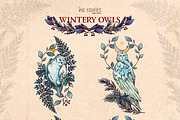 Wintery Owls, an Animal Illustration by Ink Stories (Thumbnail 10 of 26)