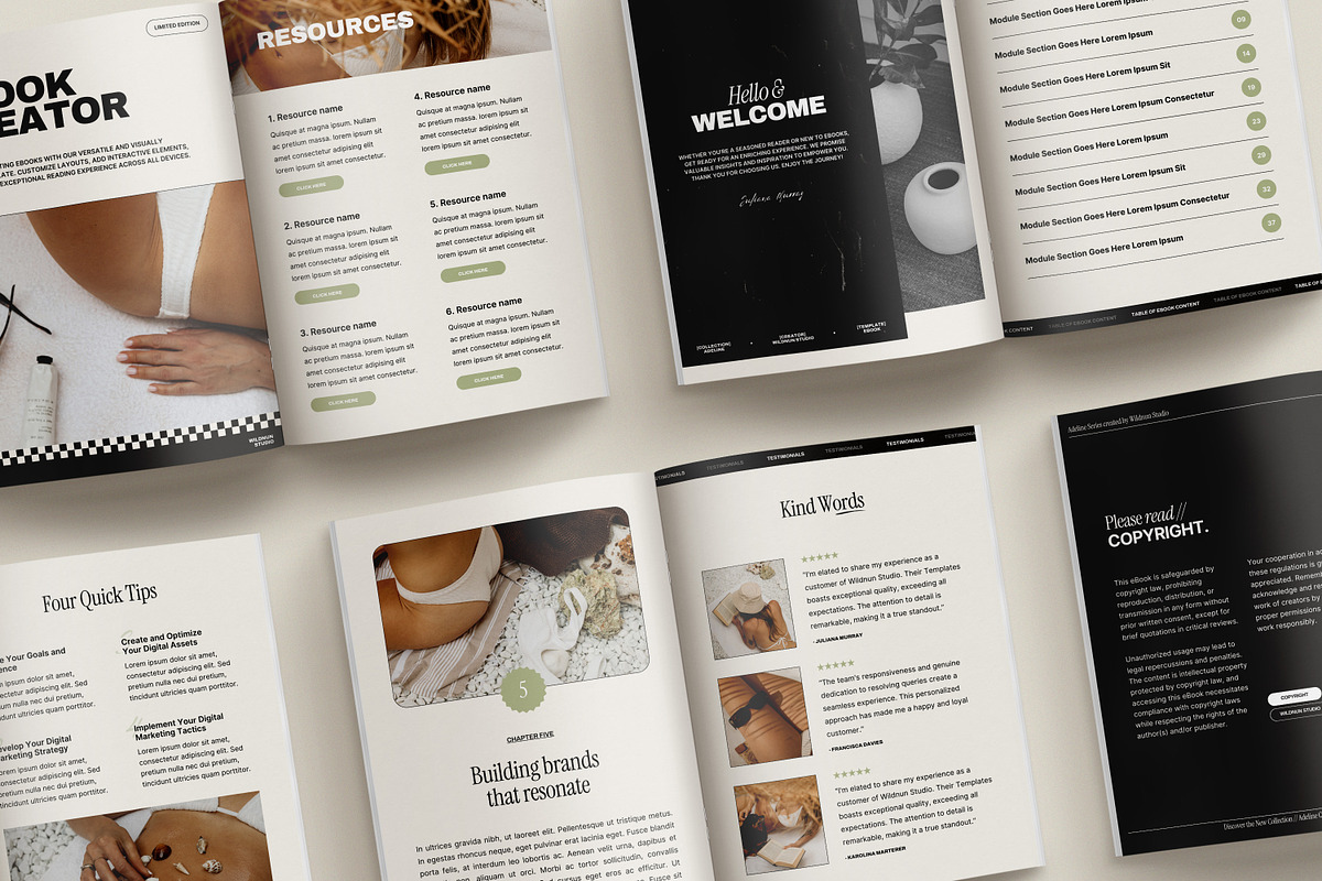 ADE / 2in1 Ebook & Workbook Kit, a Magazine Template by Wildnun Studio (Photo 19 of 46)
