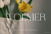 Wolmer - Modern And Elegant Serif, a Serif Font by Muflieart (Thumbnail 1 of 10)