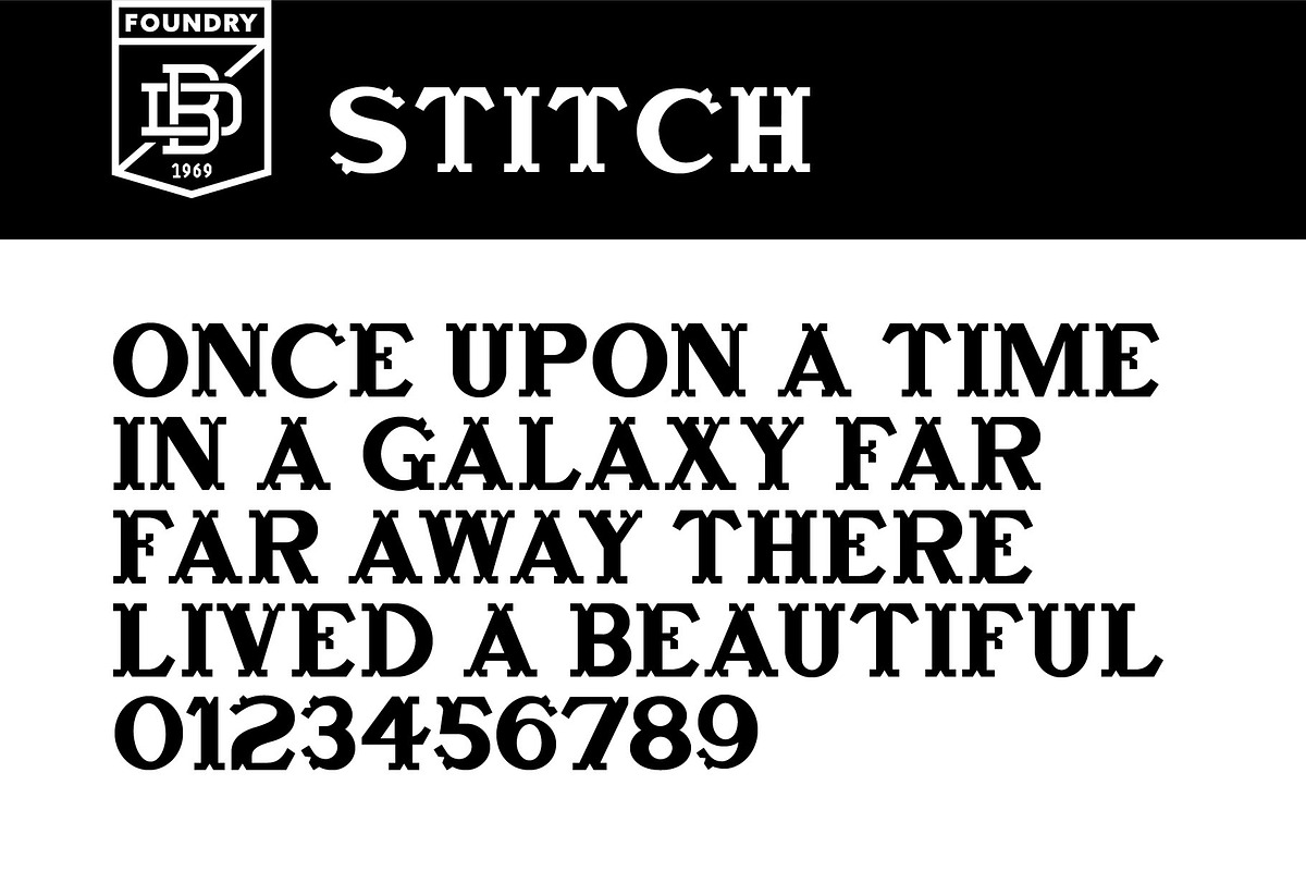 Stitch display font, a Serif Font by Doug Best Foundry (Photo 1 of 2)