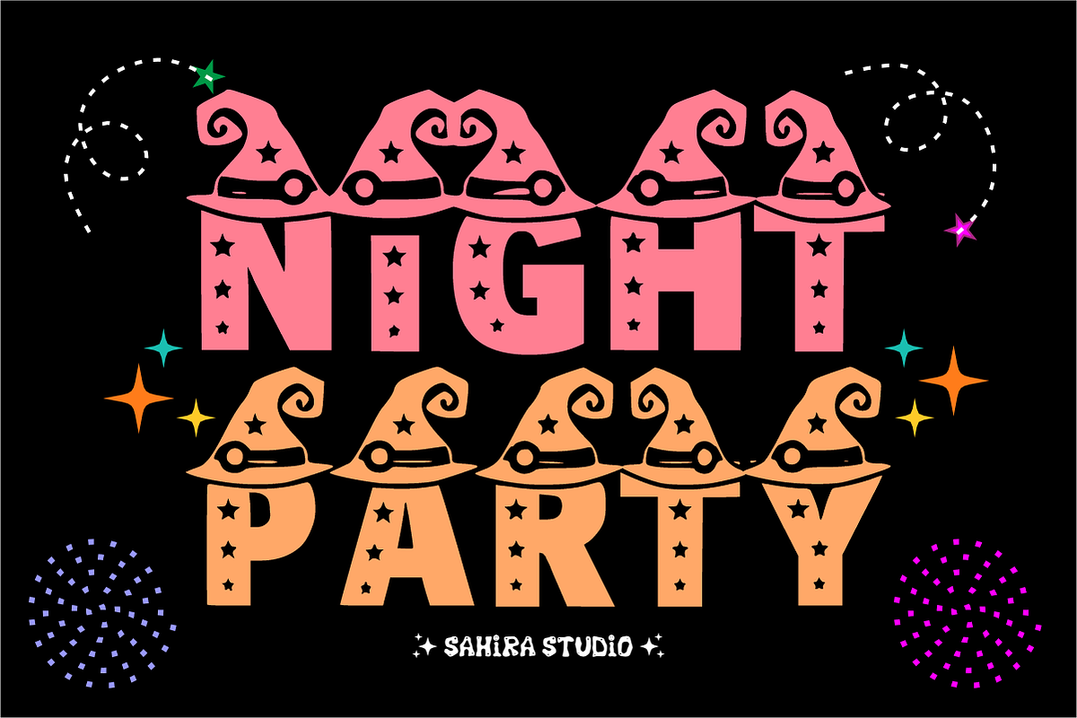 Magic Party - Spooky Witch Font, a Symbol Font by Sahira Studio (Photo 2 of 4)